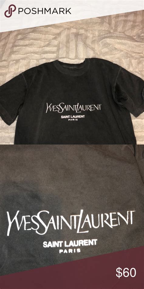 yves saint laurent t shirt coal n terry|saint laurent t shirt.